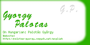 gyorgy palotas business card